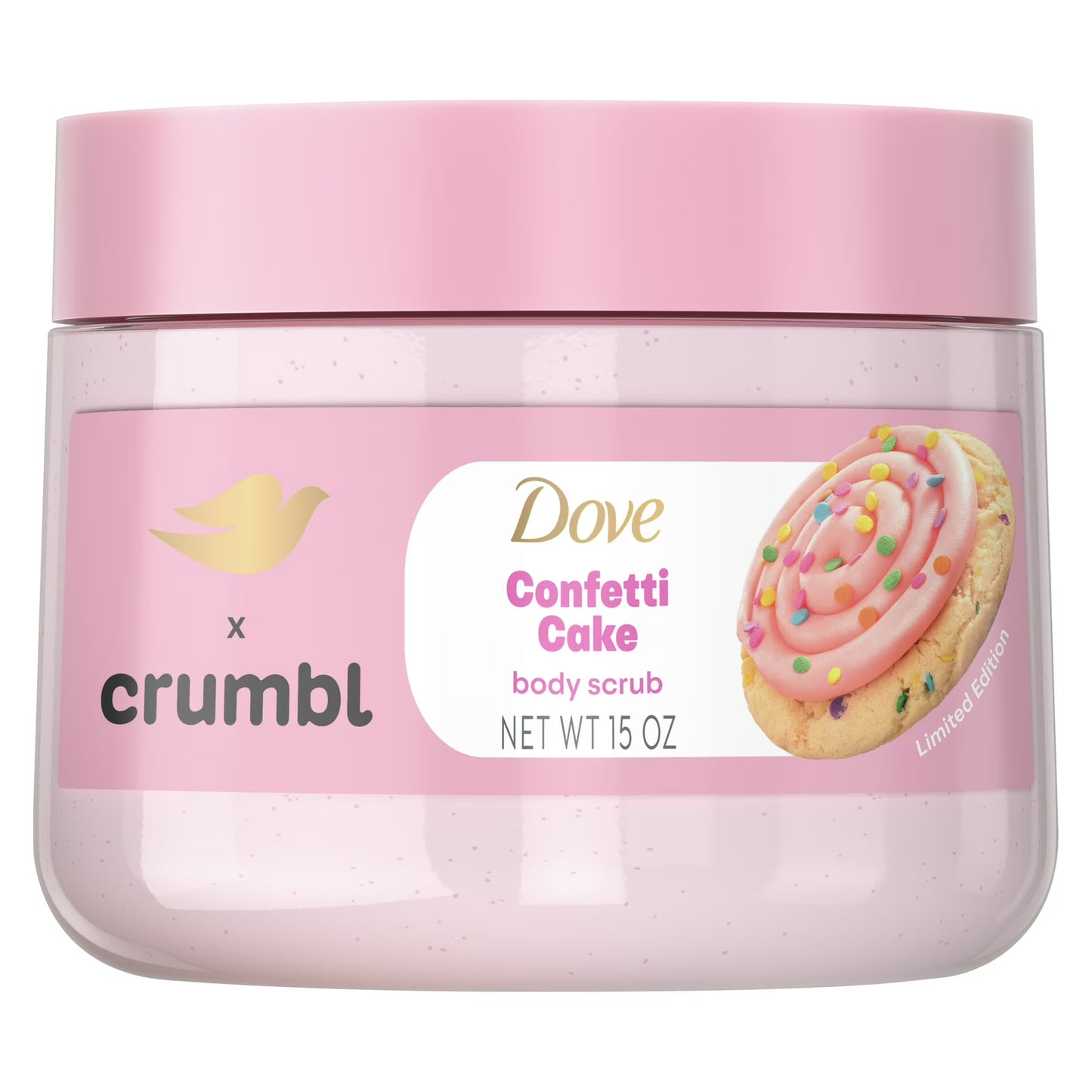 Dove x Crumbl Confetti Cake Exfoliating Body Scrub