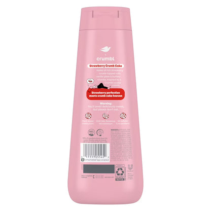 DOVE  Crumbl Edición Limitada Gel de Baño Pastel de Migas de Fresa, 20 fl oz