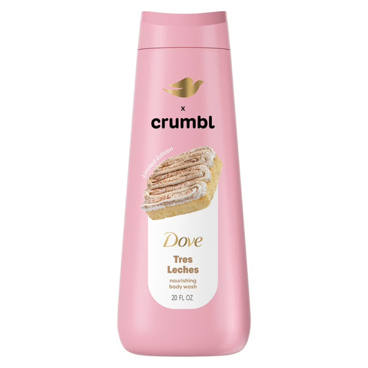 Dove x Crumbl Tres Leches Edición Limitada Gel de Baño, 20 fl oz
