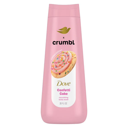 Dove Gel de Baño Crumbl Sabor Pastel de Confeti, 20 fl oz