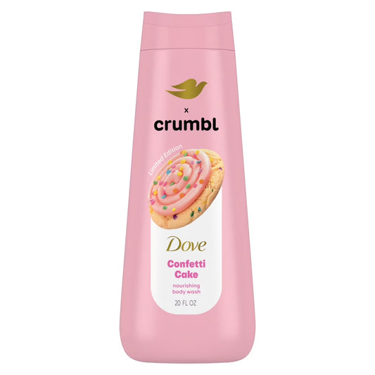 Dove Gel de Baño Crumbl Sabor Pastel de Confeti, 20 fl oz